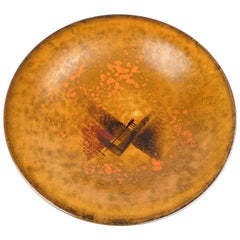Art Deco Ceramic Bowl with Abstract Pattern, 1930s Modernist Design 8