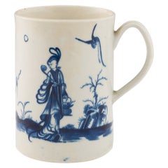 Worcester Porcelain Mug The Walk In the Garden Pattern 1755-1765