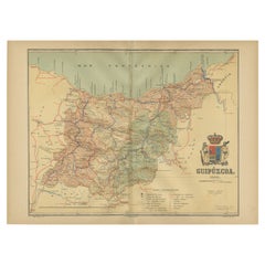 Used Gipuzkoa 1902: A Cartographic Snapshot of the Basque Coastline and Highlands