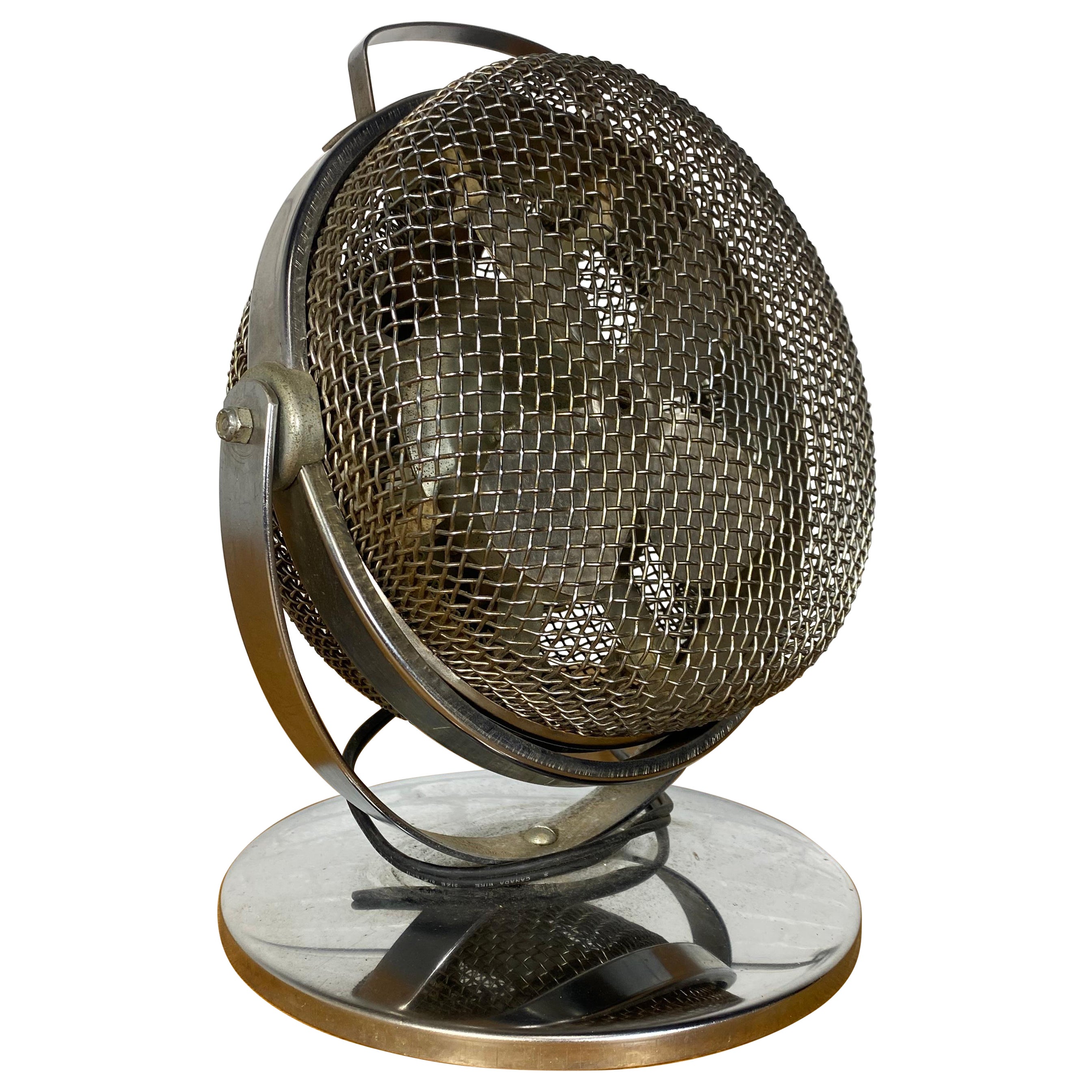 Machine Age / Art Deco Electric Fan / Heater by ORLI. For Sale