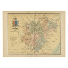 Teruel 1901: Eine cartografische Darstellung von Erbe und natürlicher Pracht in Spanien