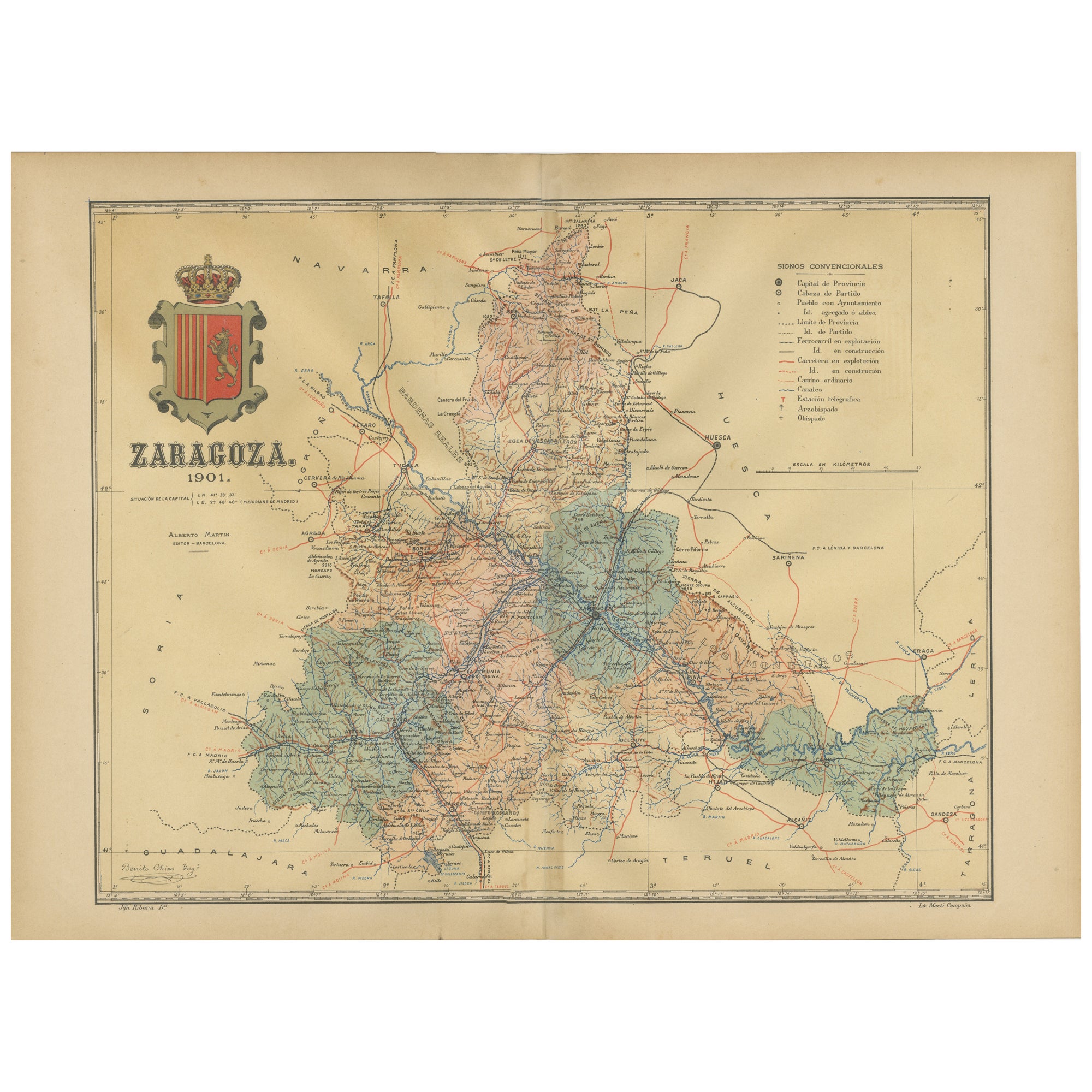 Zaragoza: Kreuzweg des Erbes - The 1901 Cartographic Chronicle