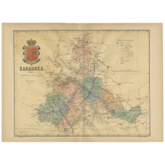 Antique Zaragoza: Crossroads of Heritage - The 1901 Cartographic Chronicle