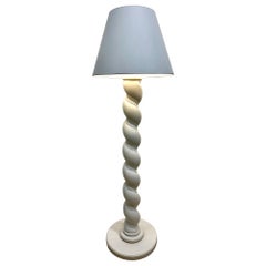 Äußerst seltene Komposition Stehlampe aus Gips mit spiralförmigem Design von Sirmos