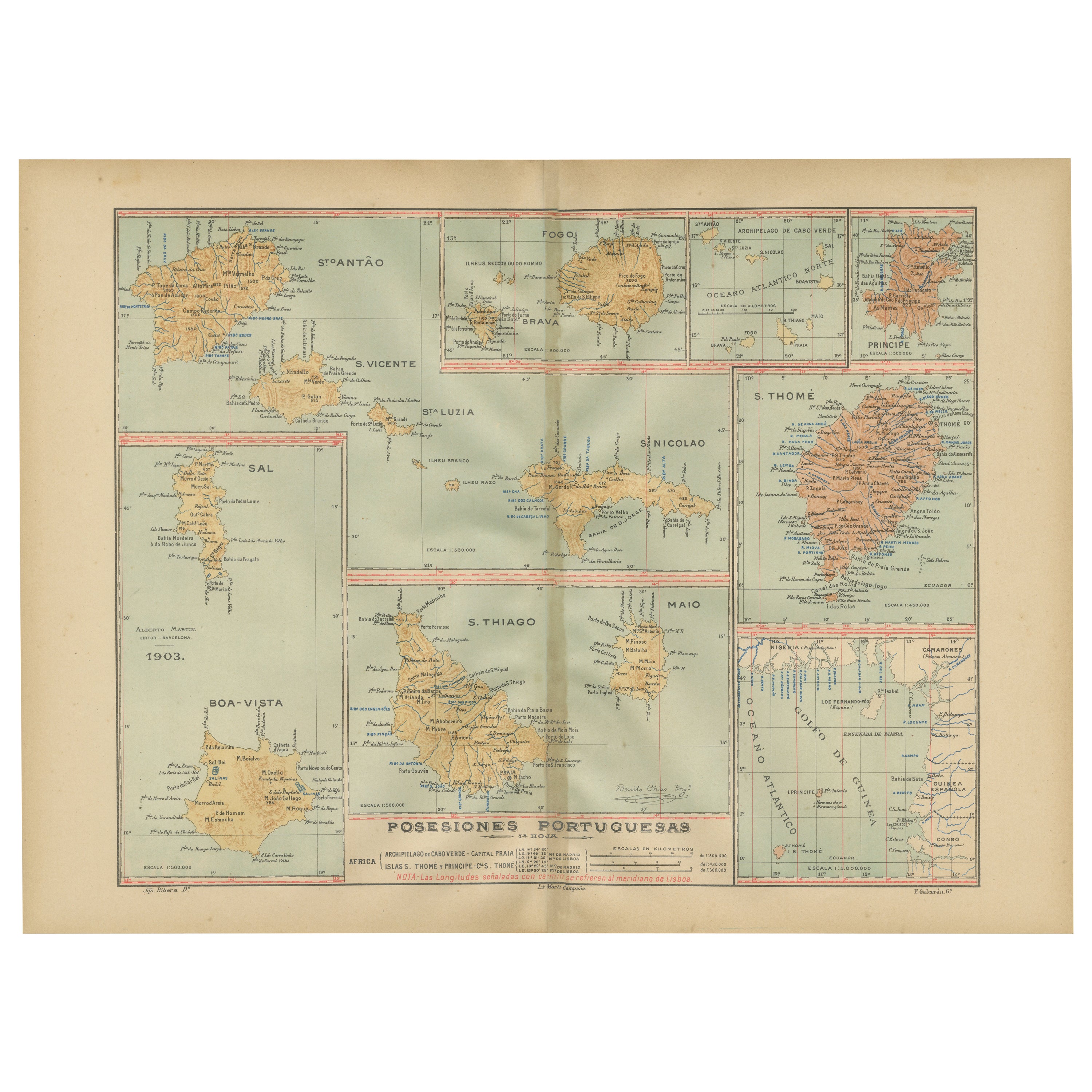 Islands of Diversity: Portugal's Atlantic Archipelagos in 1903 For Sale