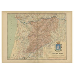 Antique Beira Alta: A Cartographic Journey Through Portugal's Heartland in 1903