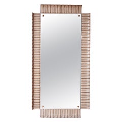 Paolo Buffa wooden lacquered mirror, Italy, 1940s