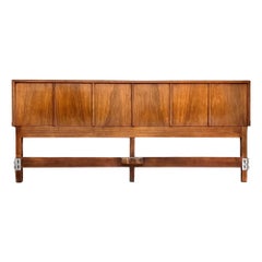 American of Martinsville Vintage Mid Century Modern King Headboard c. 1960s