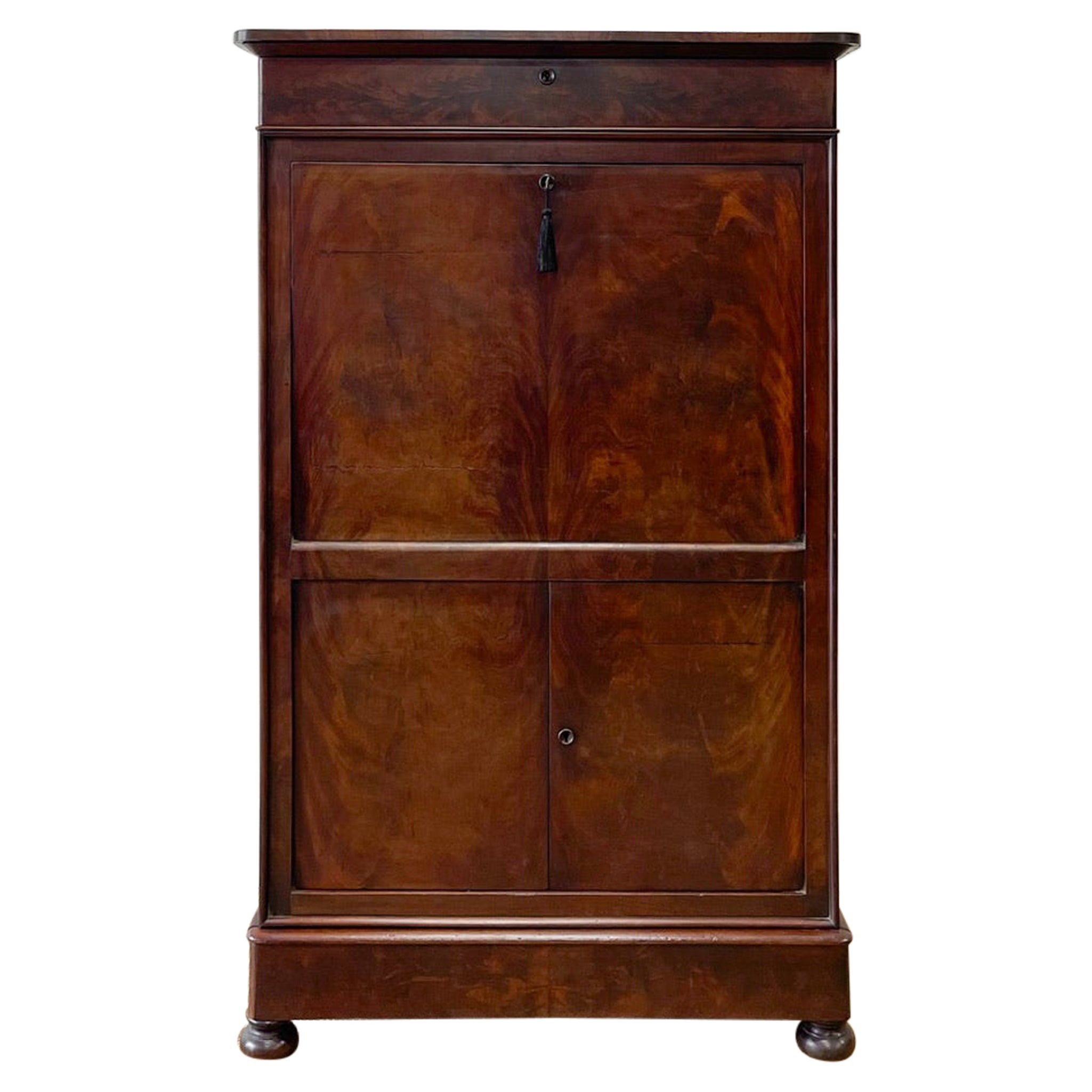 A Sophisticated Antique French Louis Phillipe Secretary For Sale