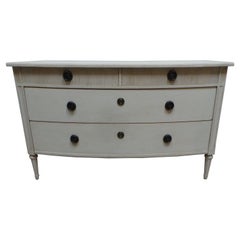 Swedish Gustavian Style Unique 4 Drawer Chest f Drawers