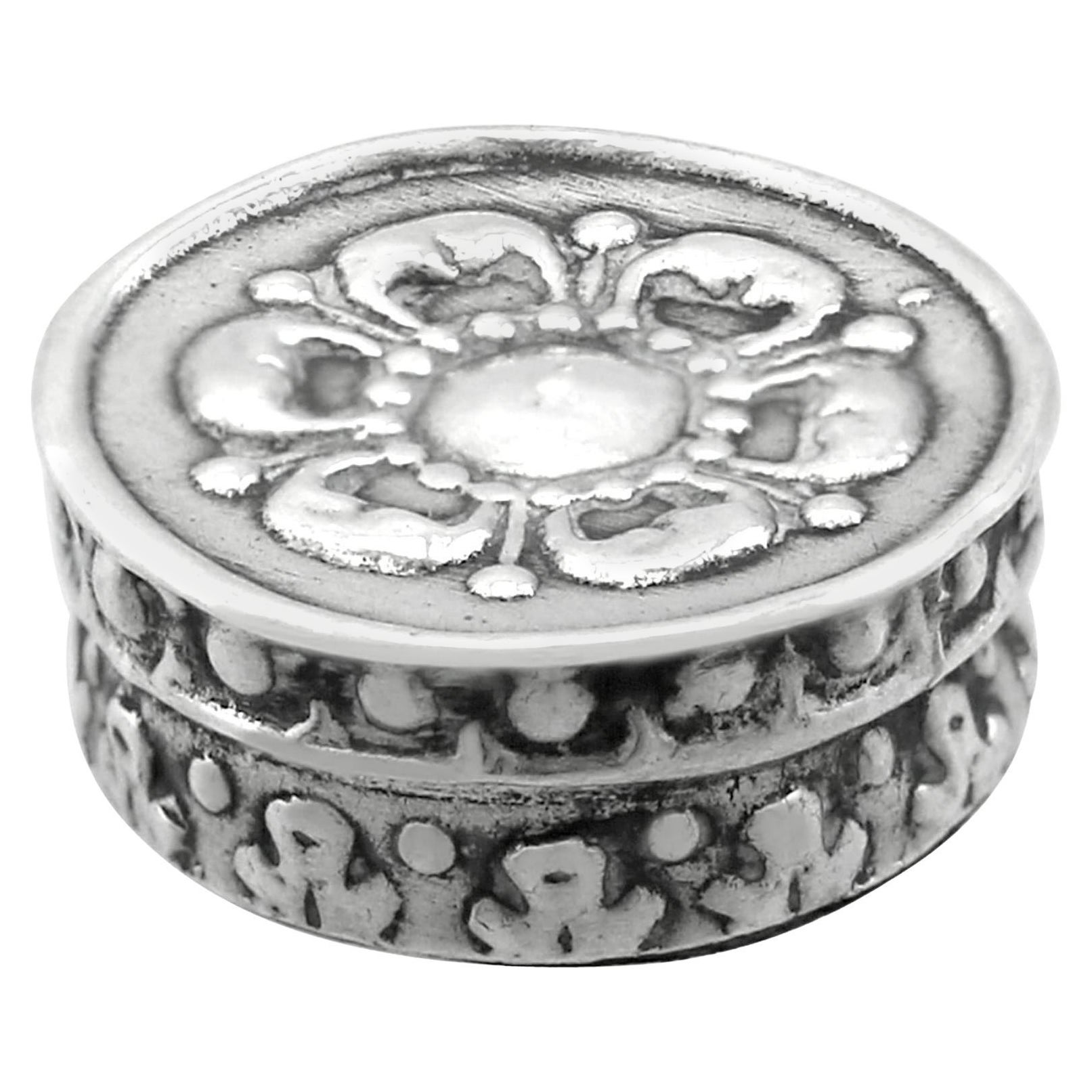 Antique Charles II Silver Counter Box (Circa 1670)
