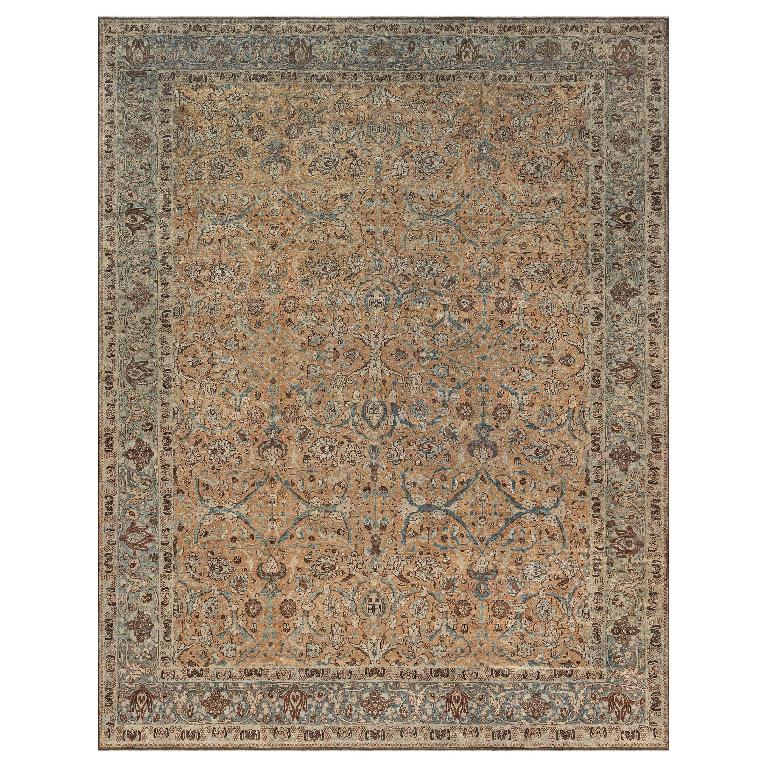 Authentic Persian Khorassan Handmade Wool Rug For Sale