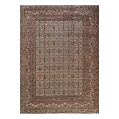 Antique Authentic Persian Khorassan Handmade Wool Rug