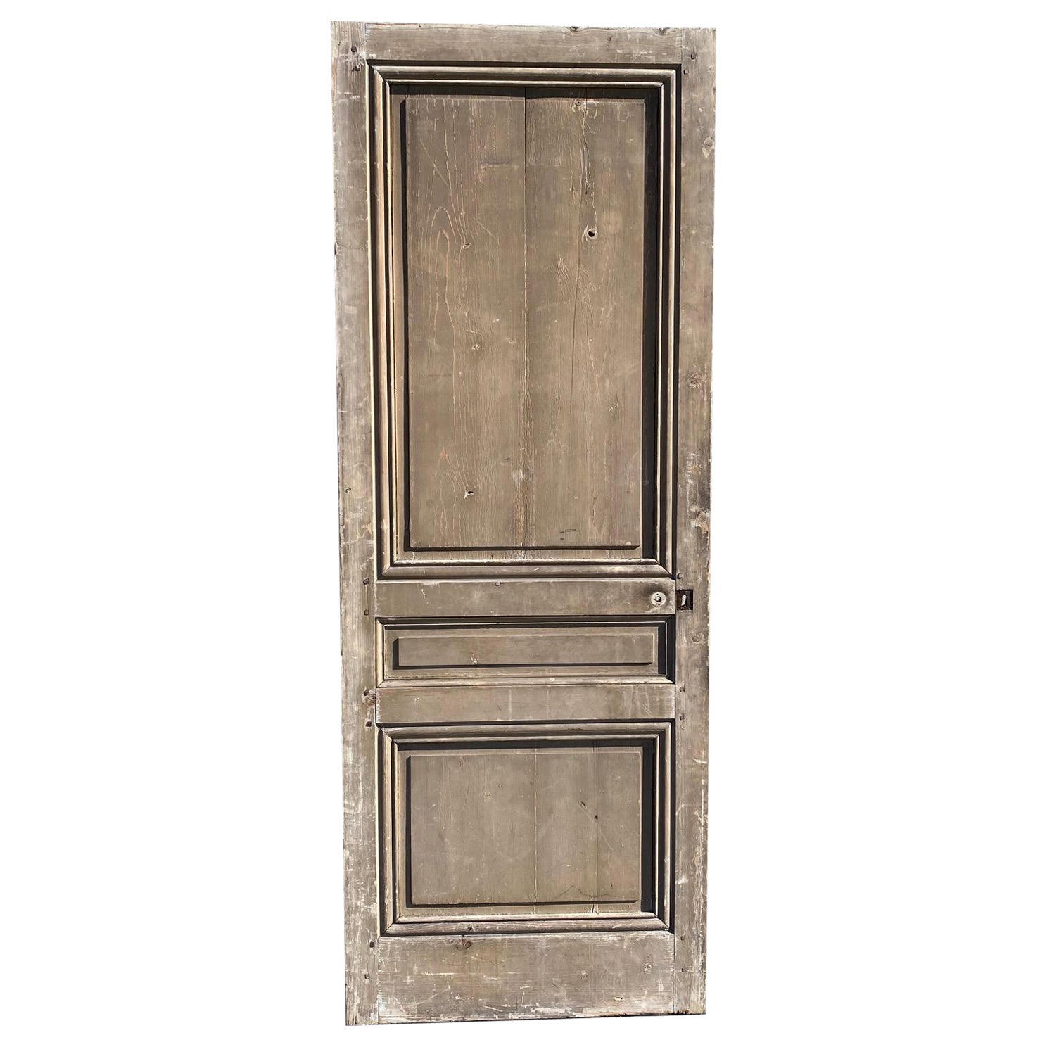 Französisch 19. Jahrhundert geschnitzt getäfelten Tür