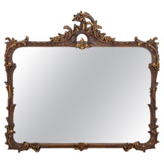 Vintage Rococo Revival Parcel Gilded Mirror