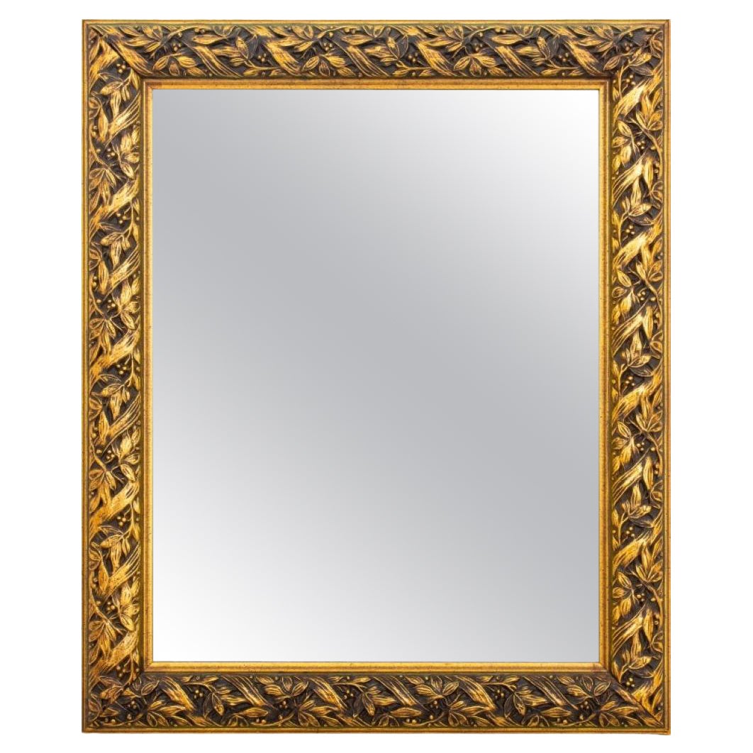 Viktorianischer Stil Blatt & Beere vergoldet gerahmter Spiegel