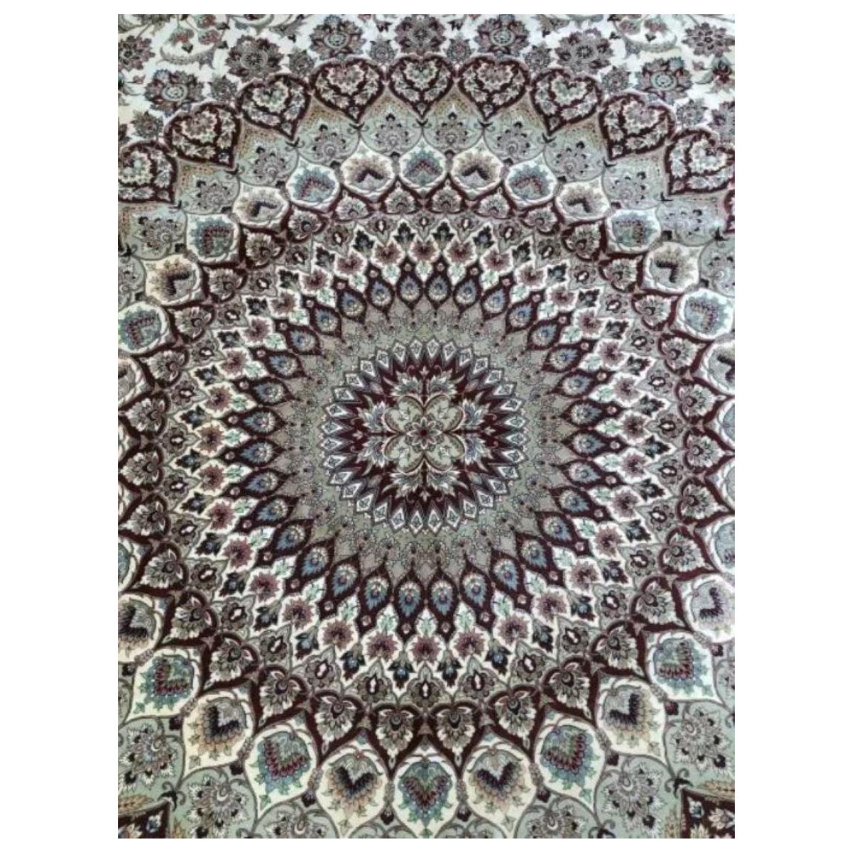 Très beau tapis persan en soie Qum de 14,7' x 21,4' en vente