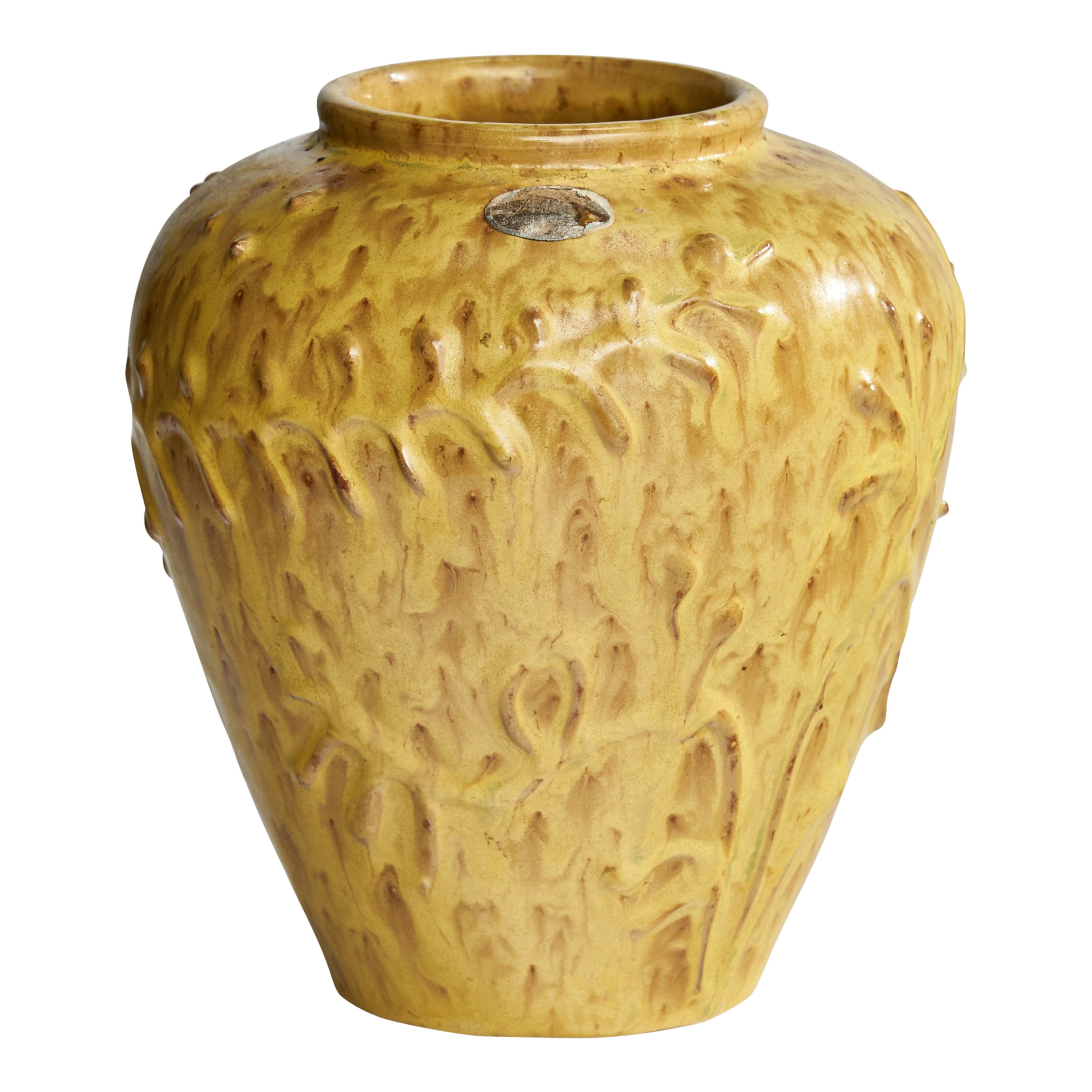 Nittsjö, Vase, Ceramic, Sweden, 1930s For Sale