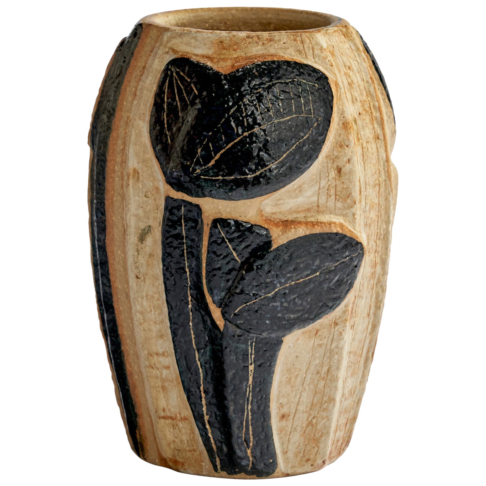 Noomi Backhausen, Vase, Stoneware, Denmark, 1960s For Sale