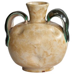 Upsala Ekeby, Vase, Steingut, Schweden, 1930er Jahre