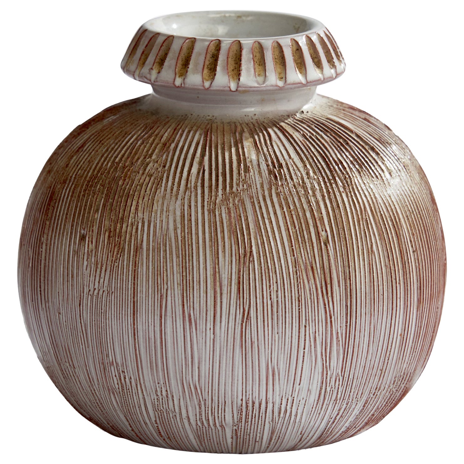 Swedish Designer, Vase, Ceramic, Sweden, 1960s For Sale
