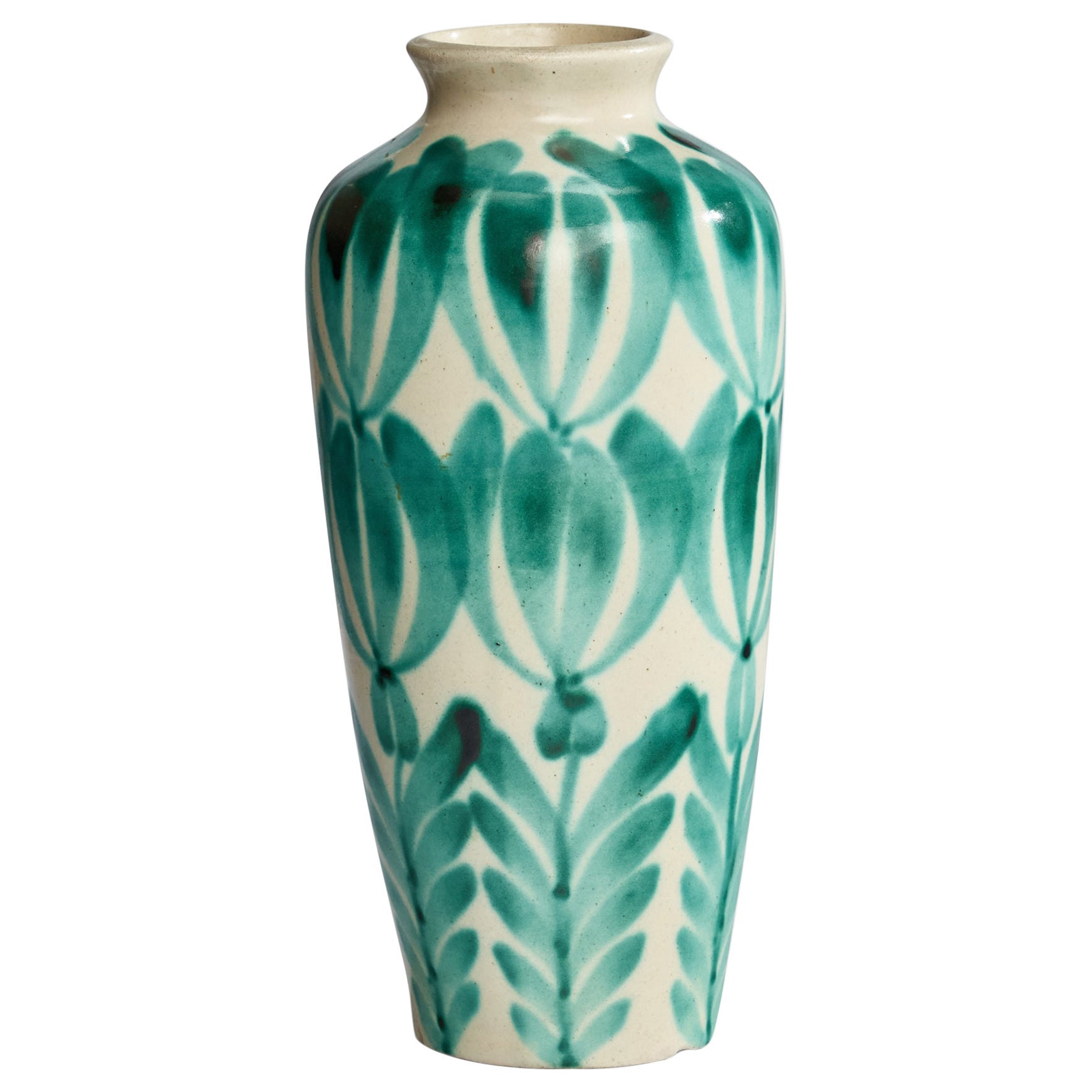 Designer suédois, vase, céramique, Suède, années 1940