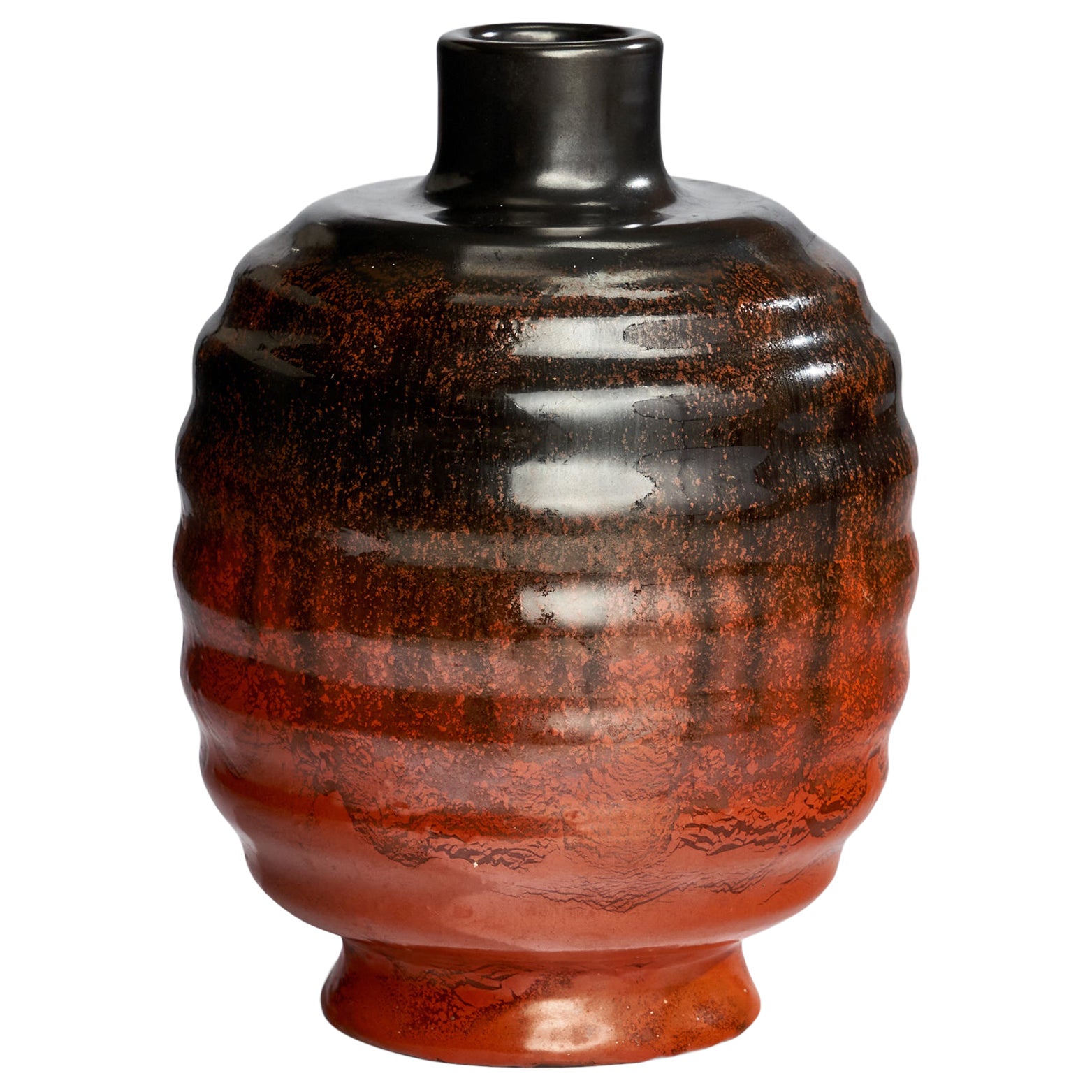 Upsala Ekeby, Vase, Steingut, Schweden, 1930er Jahre im Angebot