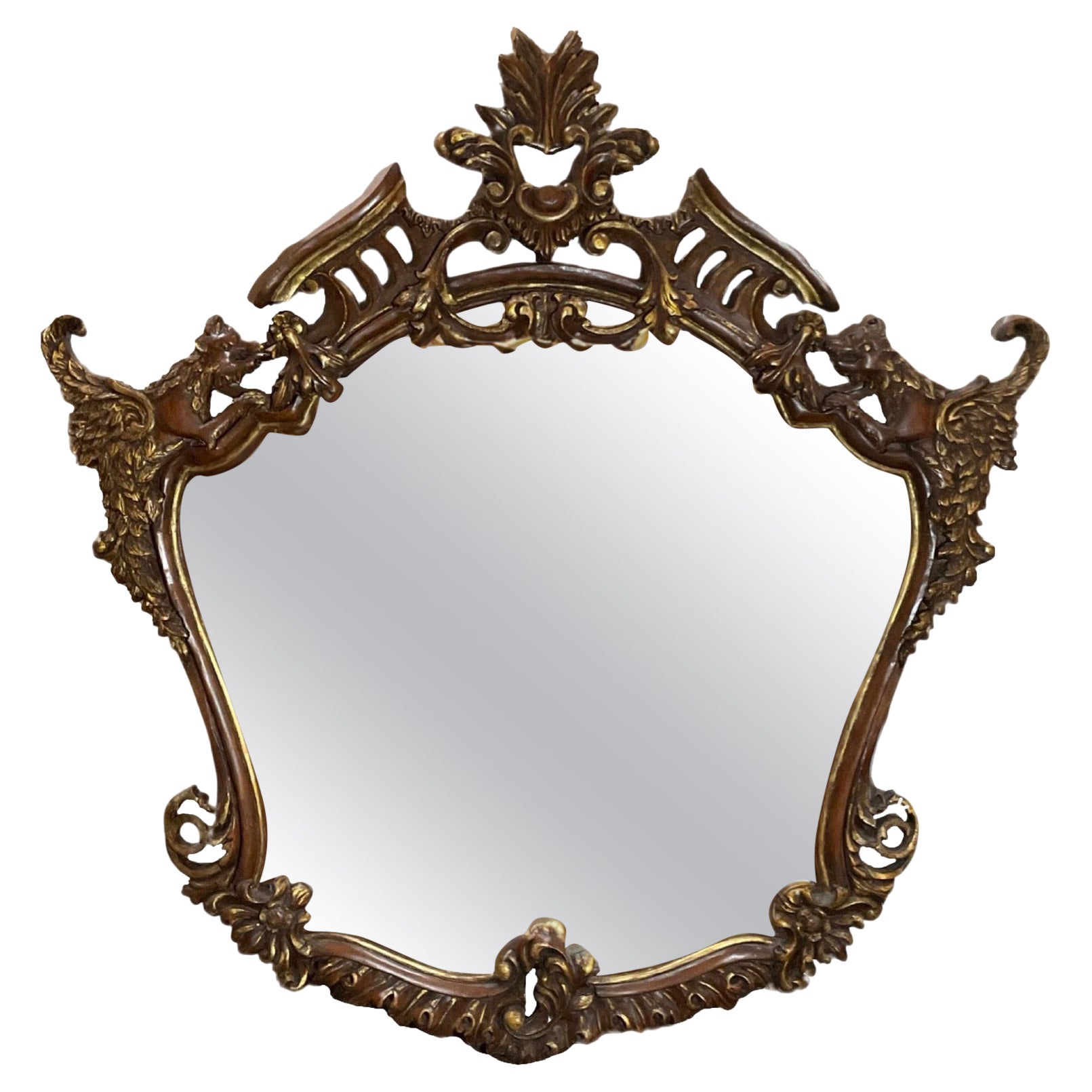 French Oakwood Mirror