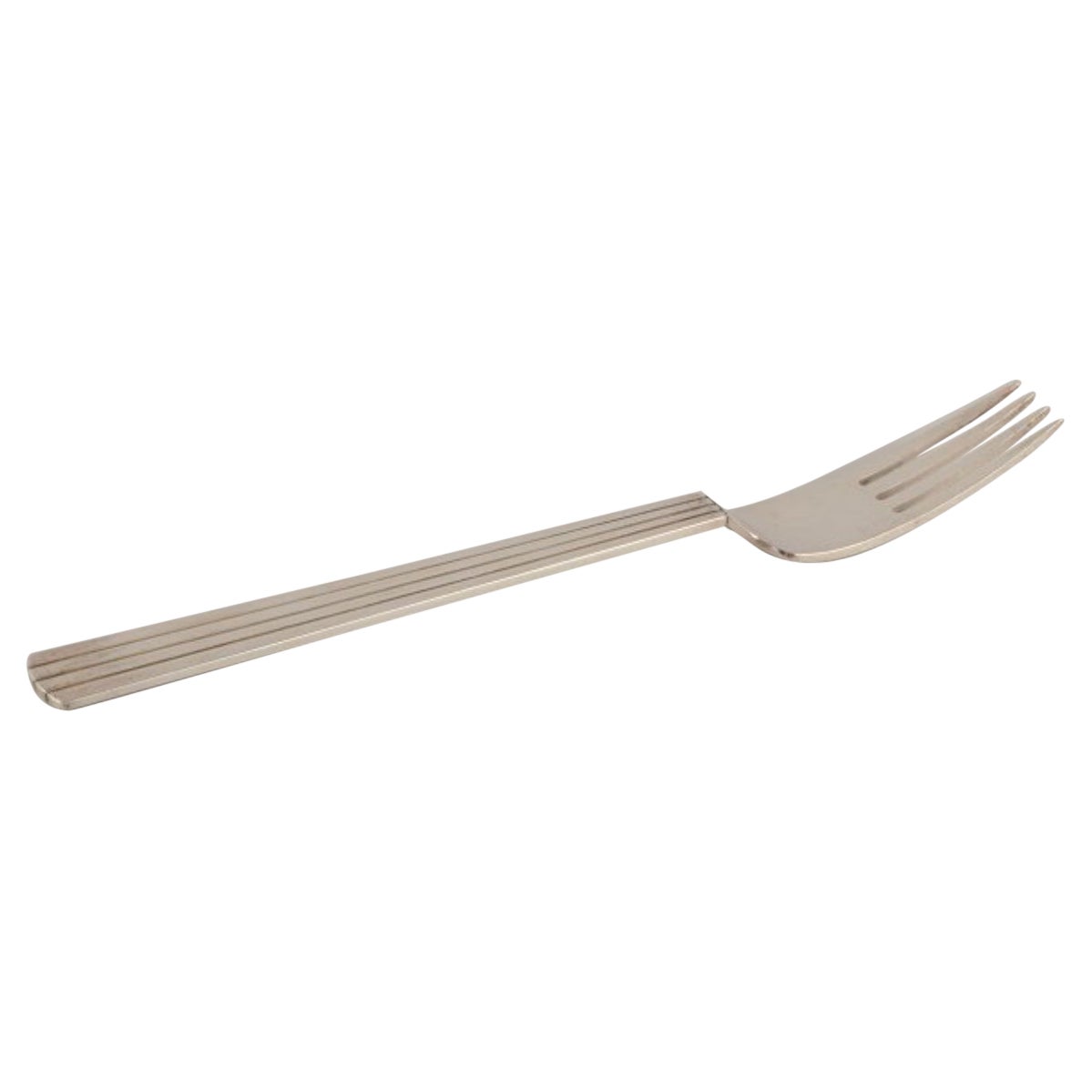 Tenedor Georg Jensen Bernadotte de plata de ley.