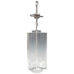 Karl Springer Style Modernistic Lucite Lamp 3