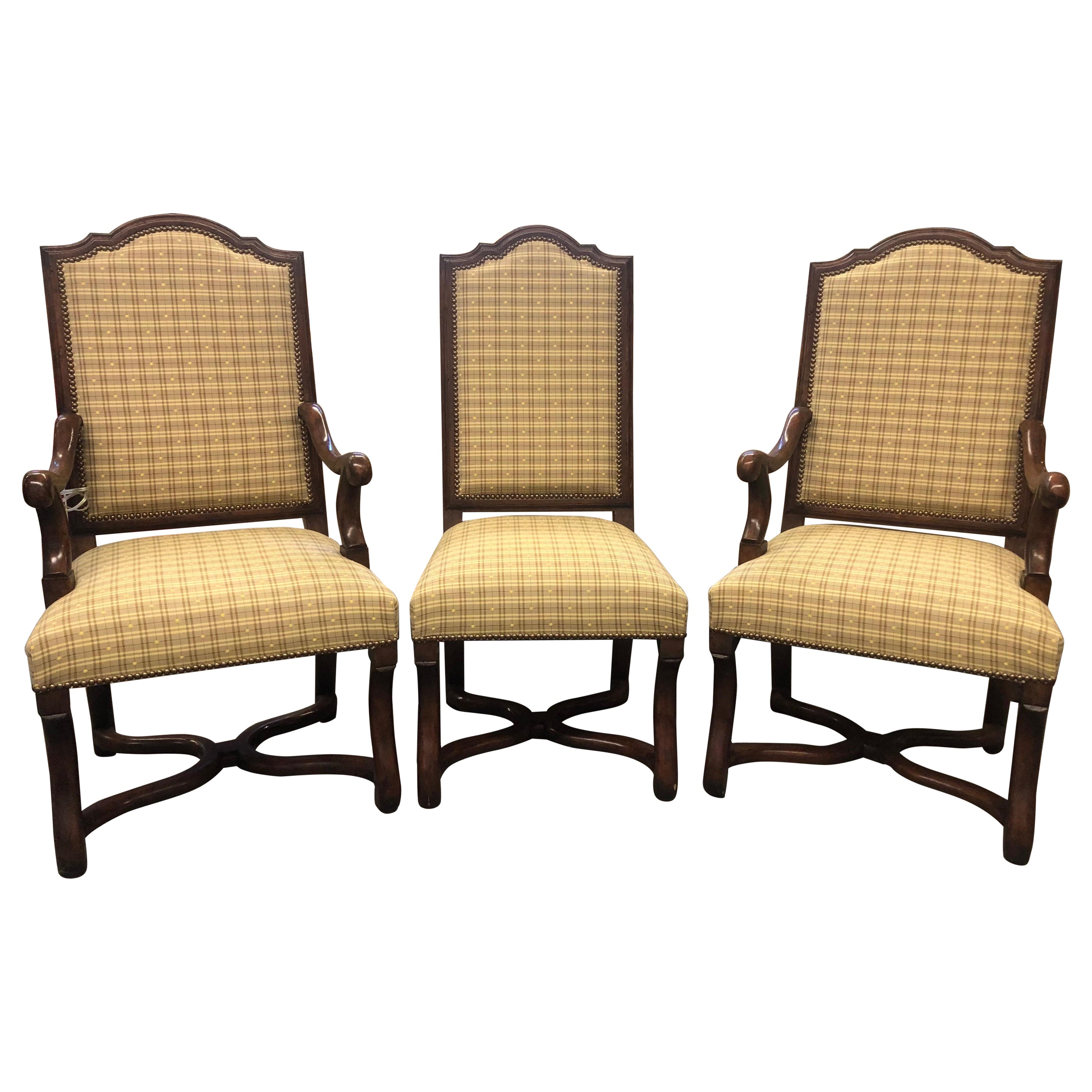 10 Minton Spidell of Los Angeles French  Louis XlV Style Custom Dining Chairs

