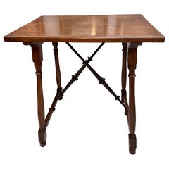 Formations Furniture Iron & Walnut Trestle Console Table