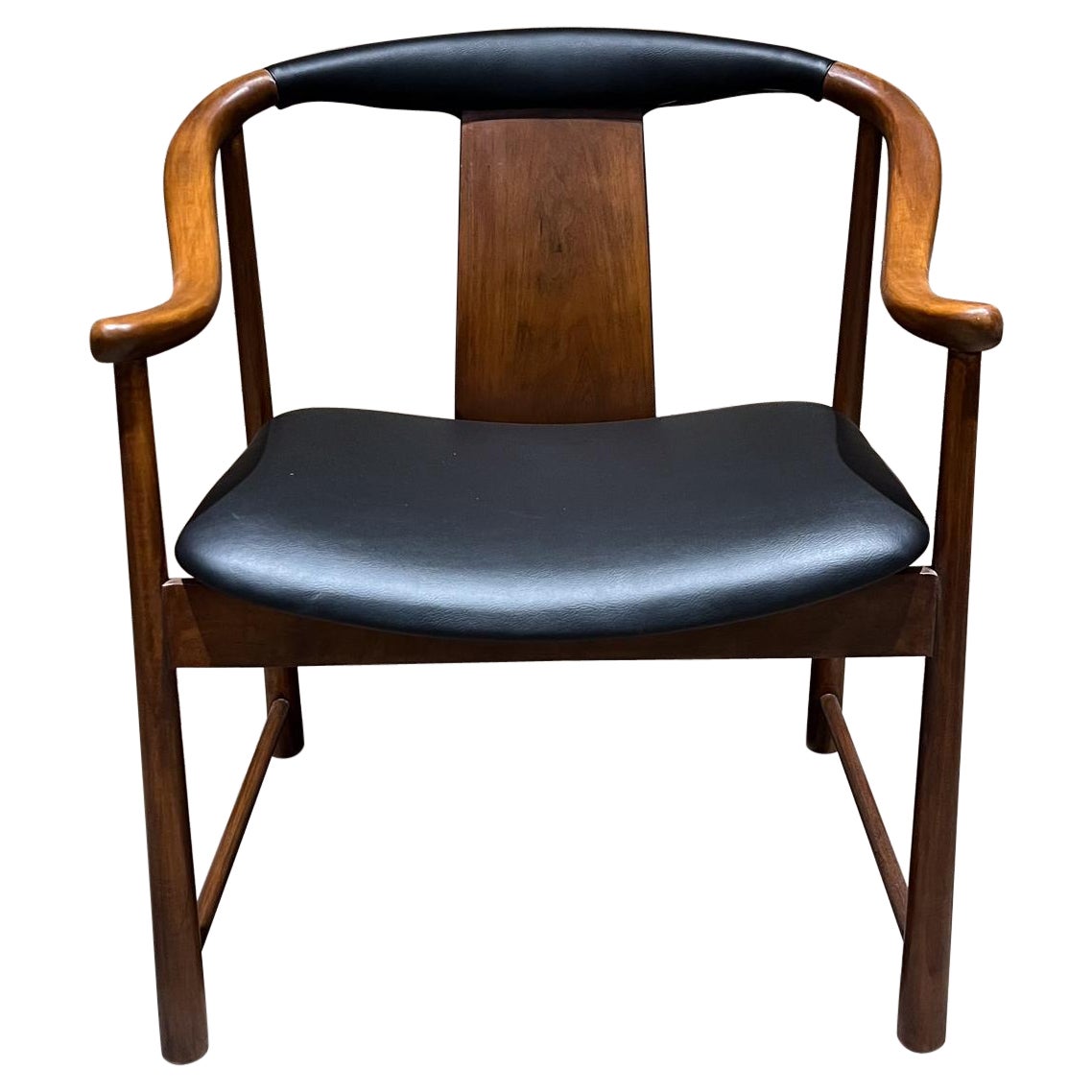 Fauteuil Far East Ming Michael Taylor Baker Furniture Co des années 1960 en vente