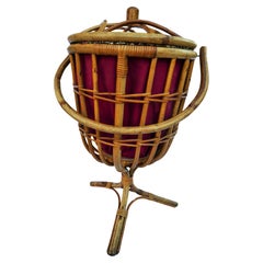 Behälter für Stoff, Nadeln und Rattan-Nähgarn