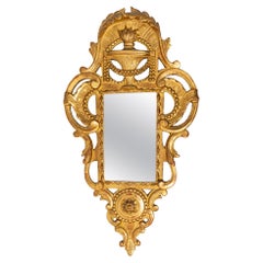Bedroom Mirror - Bridal Mirror - Golden Wood - Period: XVIIIth Century
