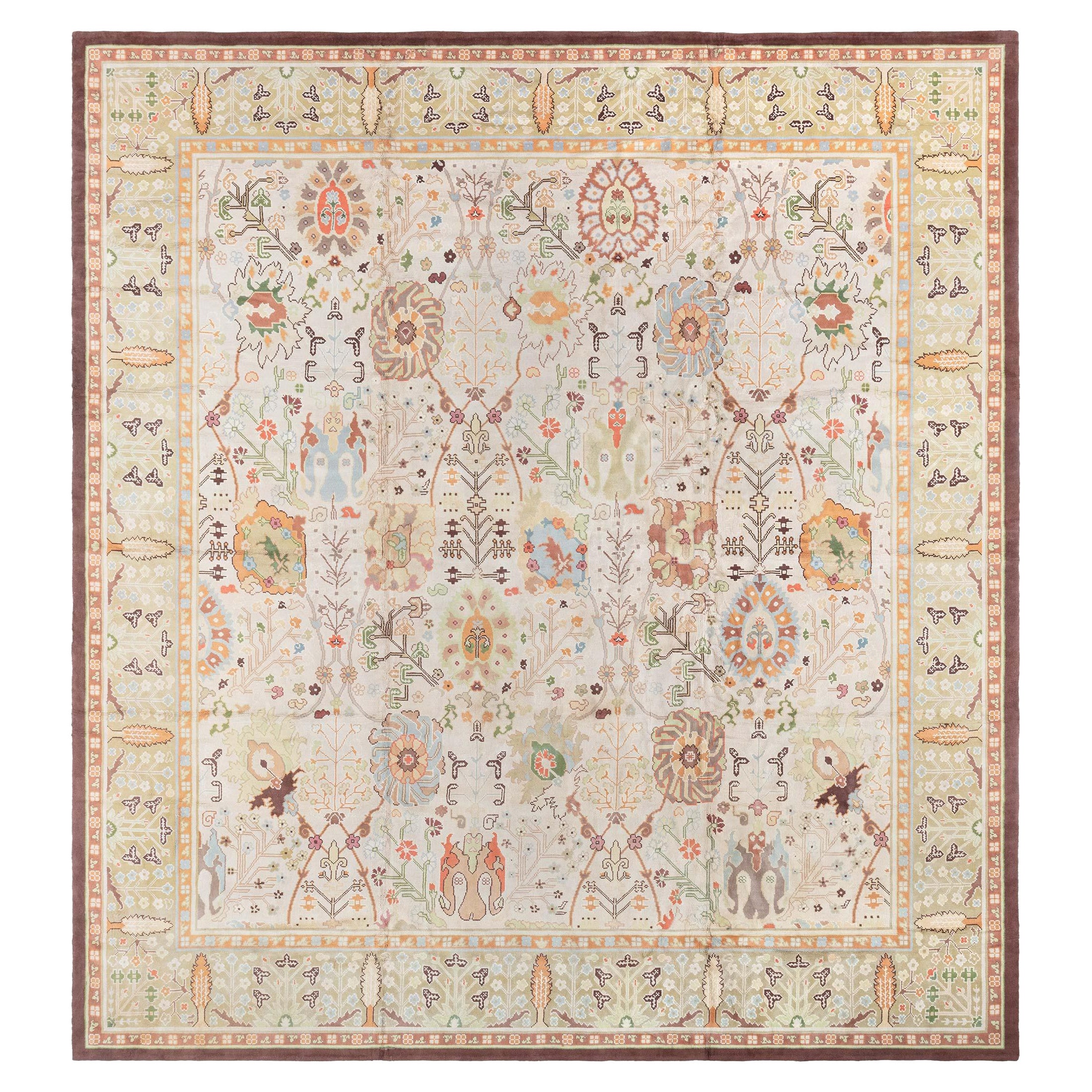 German Rug Design Mid-20th Century German Tetex Rug For Sale at 1stDibs