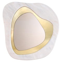 Powell Mirror, Estremoz Marble and Brass, InsidherLand by Joana Santos Barbosa