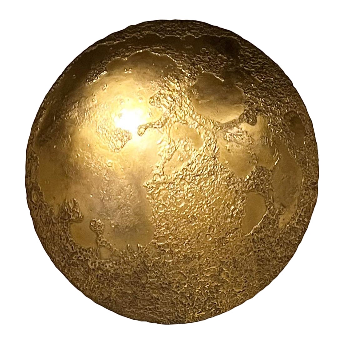 Sculpture murale "Lune d'or" de Michel Pichard
