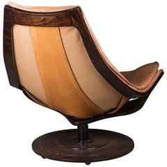 Vintage "Flight High" Swivel Lounge Chair by Okamura/Marquardsen (Om Design)