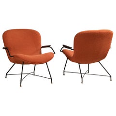 Pair of Lounge Chairs, by Carlo Hauner & Martin Eisler, Brazilian Mid-Century