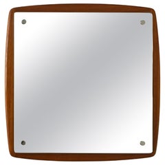 Square Teak Mirror
