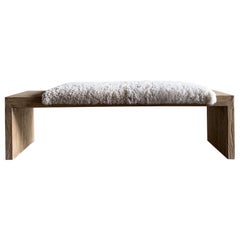 Casi Norwegian Sheep Upholstered Elm Bench