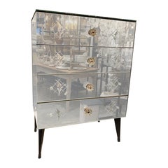 Early 20th French Mirrored Chest of Drawers