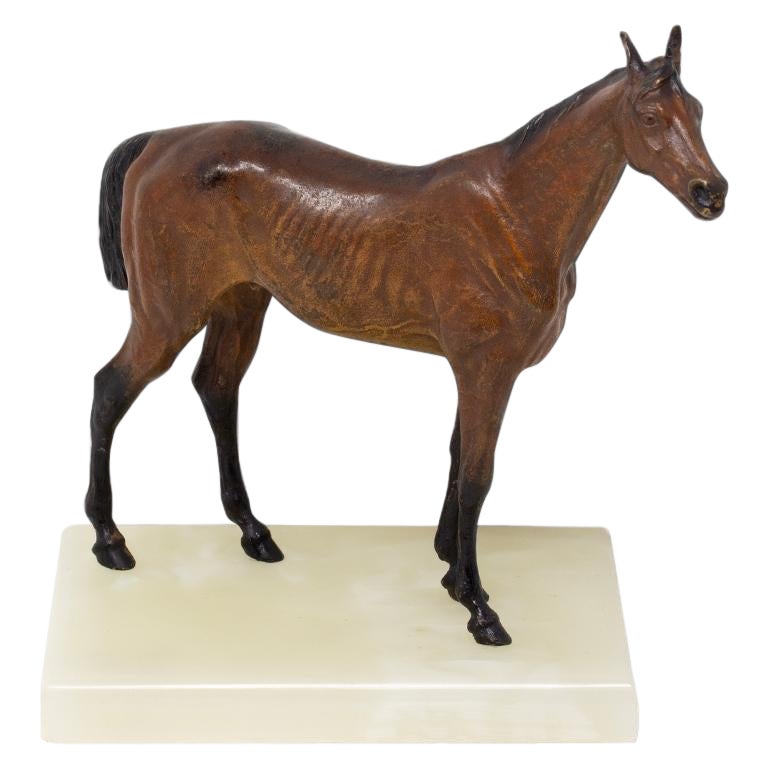 Austrian Cold Painted Bronze Horse Franz Bergman (Att.) For Sale