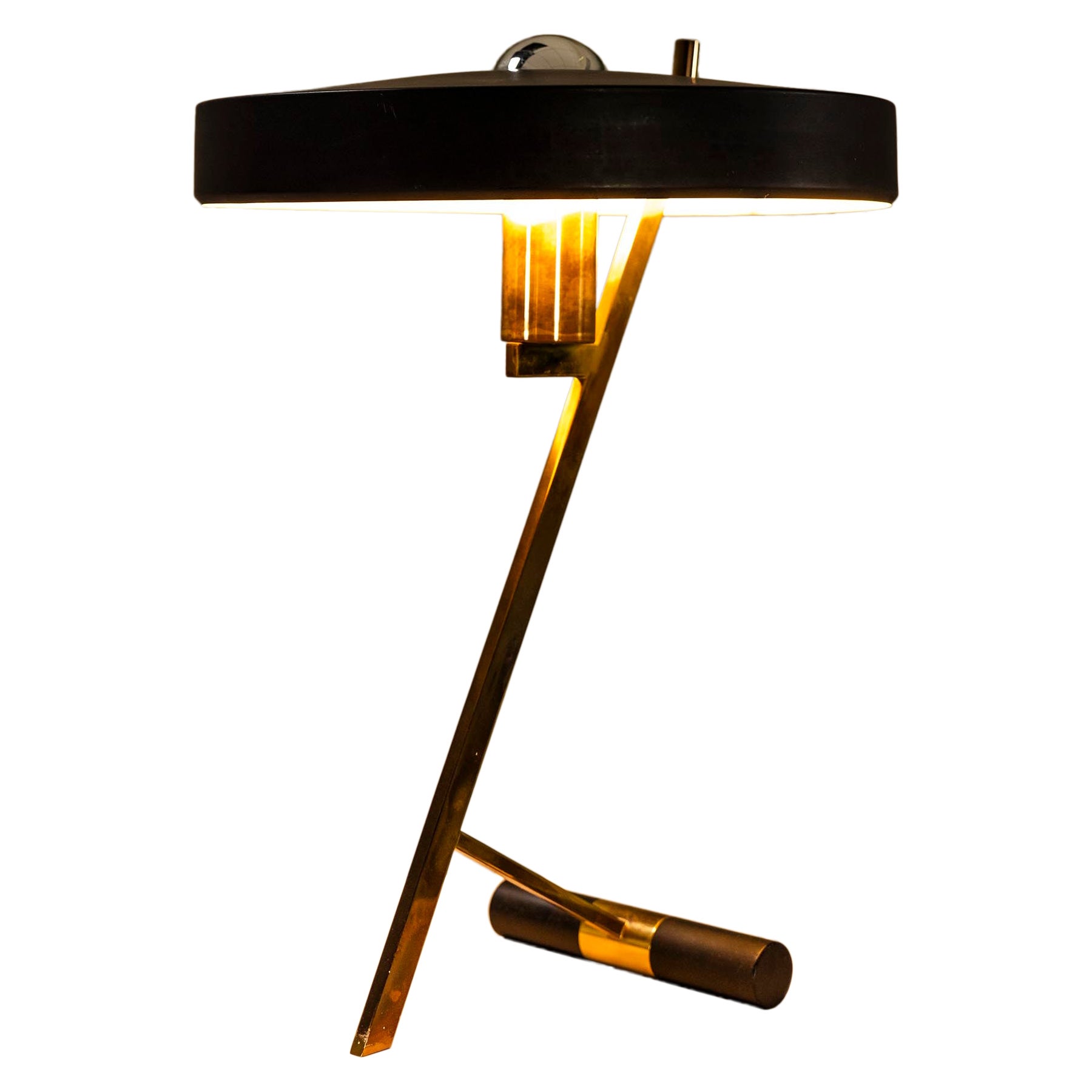 Diplomat Z-Shaped Table Lamp By Louis Kalff For Philips, Netherlands 1963