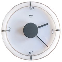 Postmodern BRAUN Model ABW-35 Wall Clock by Dietrich Lubs, Germany 1988