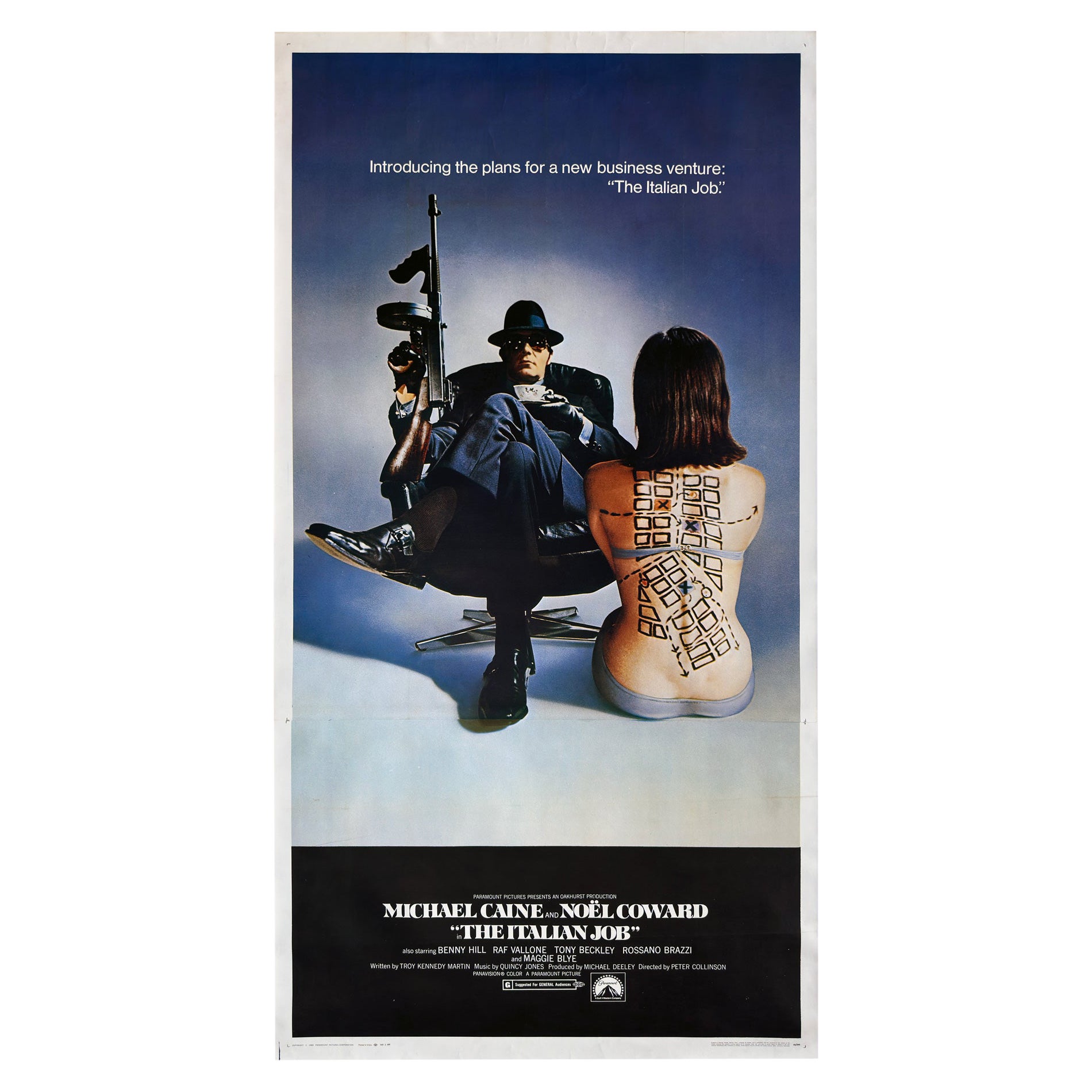 The Italian Job 1969 US 3 Sheet Film Poster For Sale