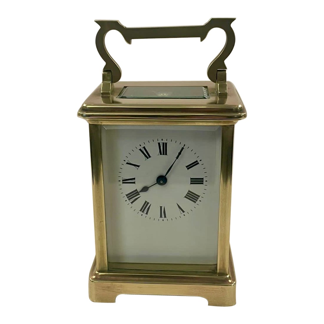 Horloge ancienne en laiton de qualité victorienne 