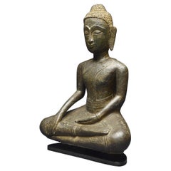 Antique Thailand, 17th Century, Northern Province / Laos, Buddha with deep patina