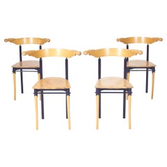 Retro Set of 'Jansky' wooden chairs by Borek Sipek